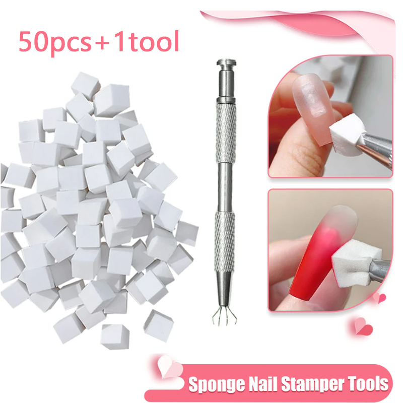 Nail Art Glossy - 50/150 قطعة الإسفنج التدرج مسمار الفن