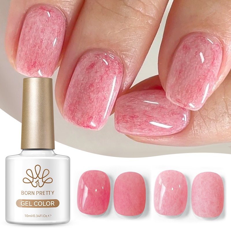Nail Art Yellow - طلاء أظافر BORN PRETTY وردي ناعم
