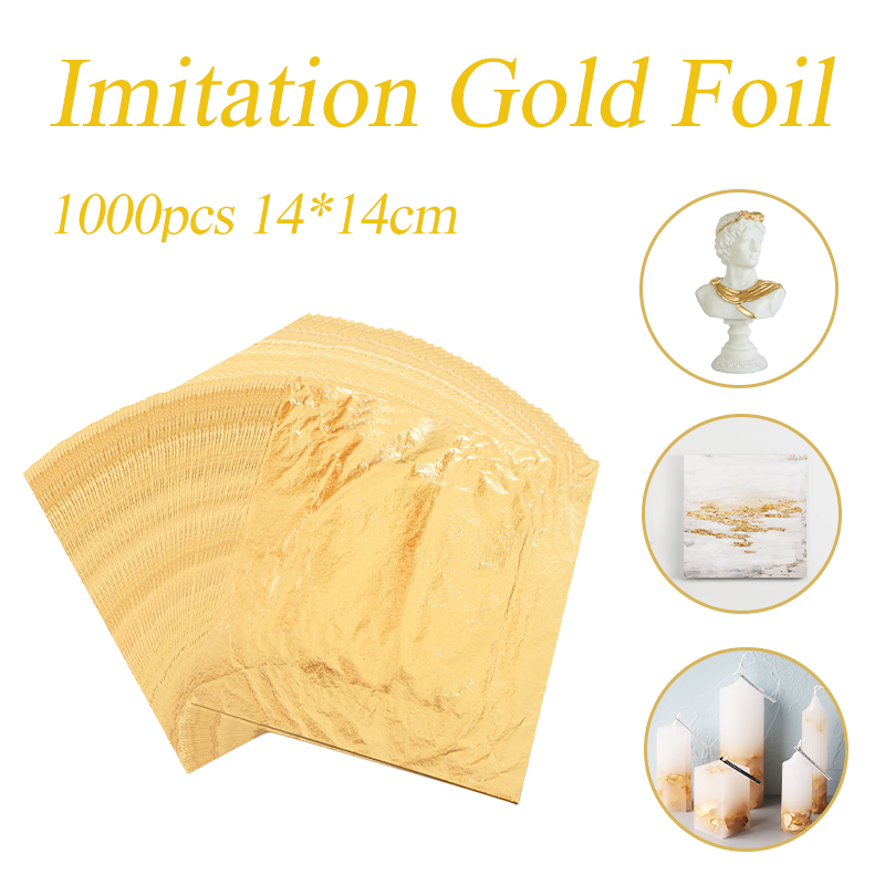 Nail Art Gold - تقليد الذهب ورقة أوراق من الألومنيوم