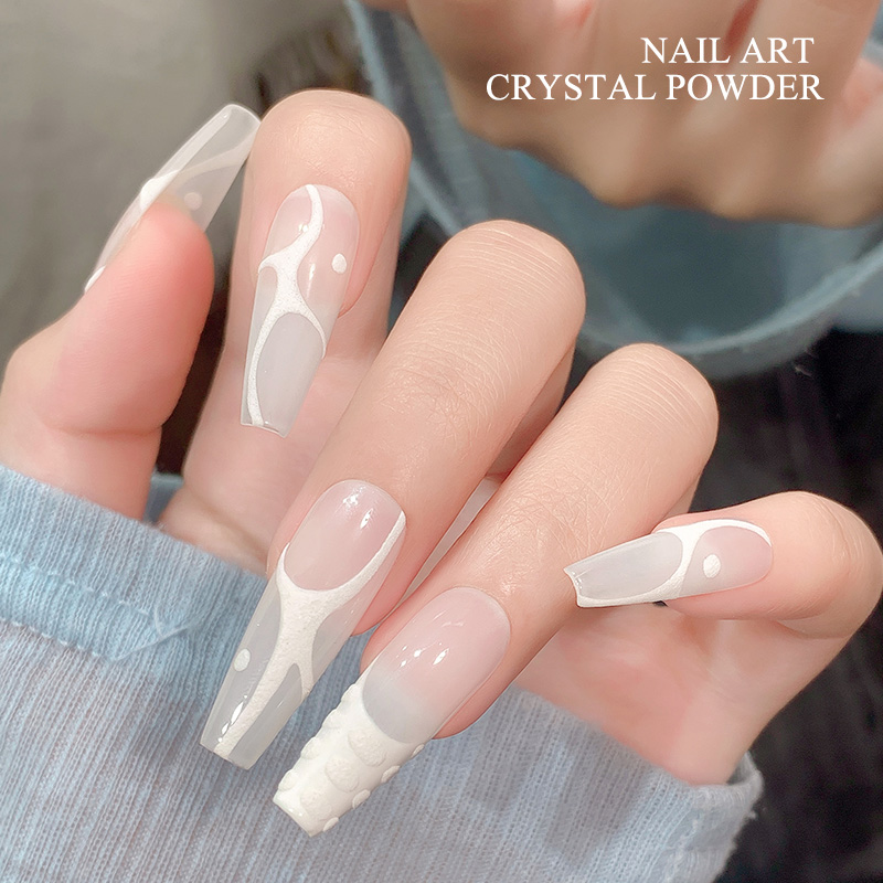 مسحوق أكريليك احترافي وردي/أبي - مراجعة Acrylic Powder Clear وسعره