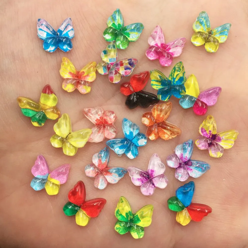 Kawaii فراشة صغيرة فلاتباك حجر - مراجعة Nail Art Glossy وسعره