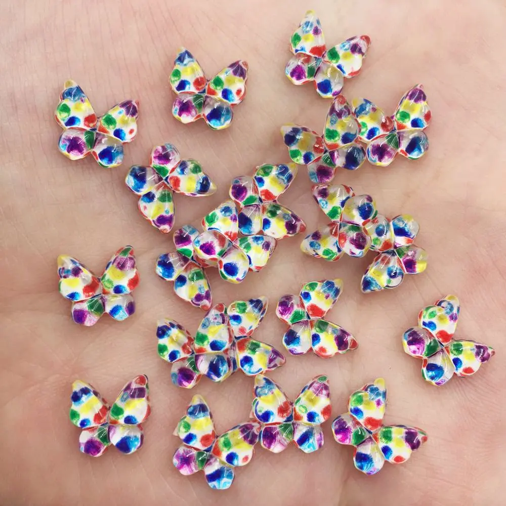 Kawaii فراشة صغيرة فلاتباك حجر - مراجعة Nail Art Glossy وسعره