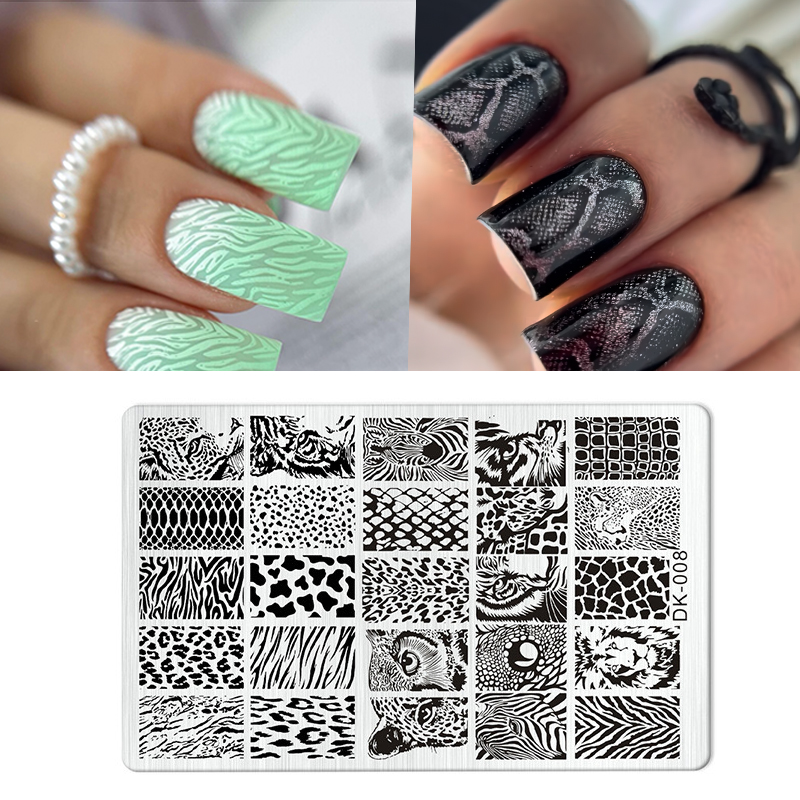 الحيوان صورة ثعبان ليوبارد مسم - مراجعة Nail Art Zebra Design وسعره