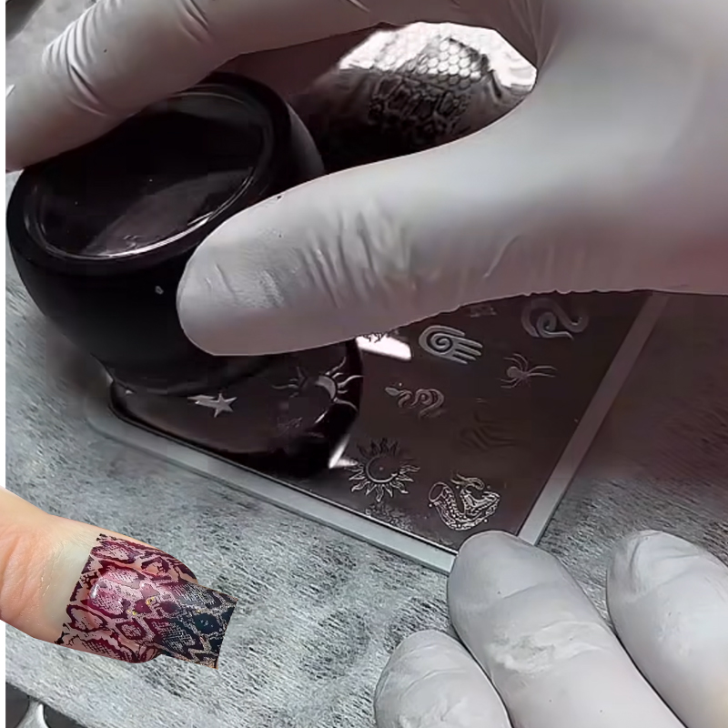 الحيوان صورة ثعبان ليوبارد مسم - مراجعة Nail Art Zebra Design وسعره