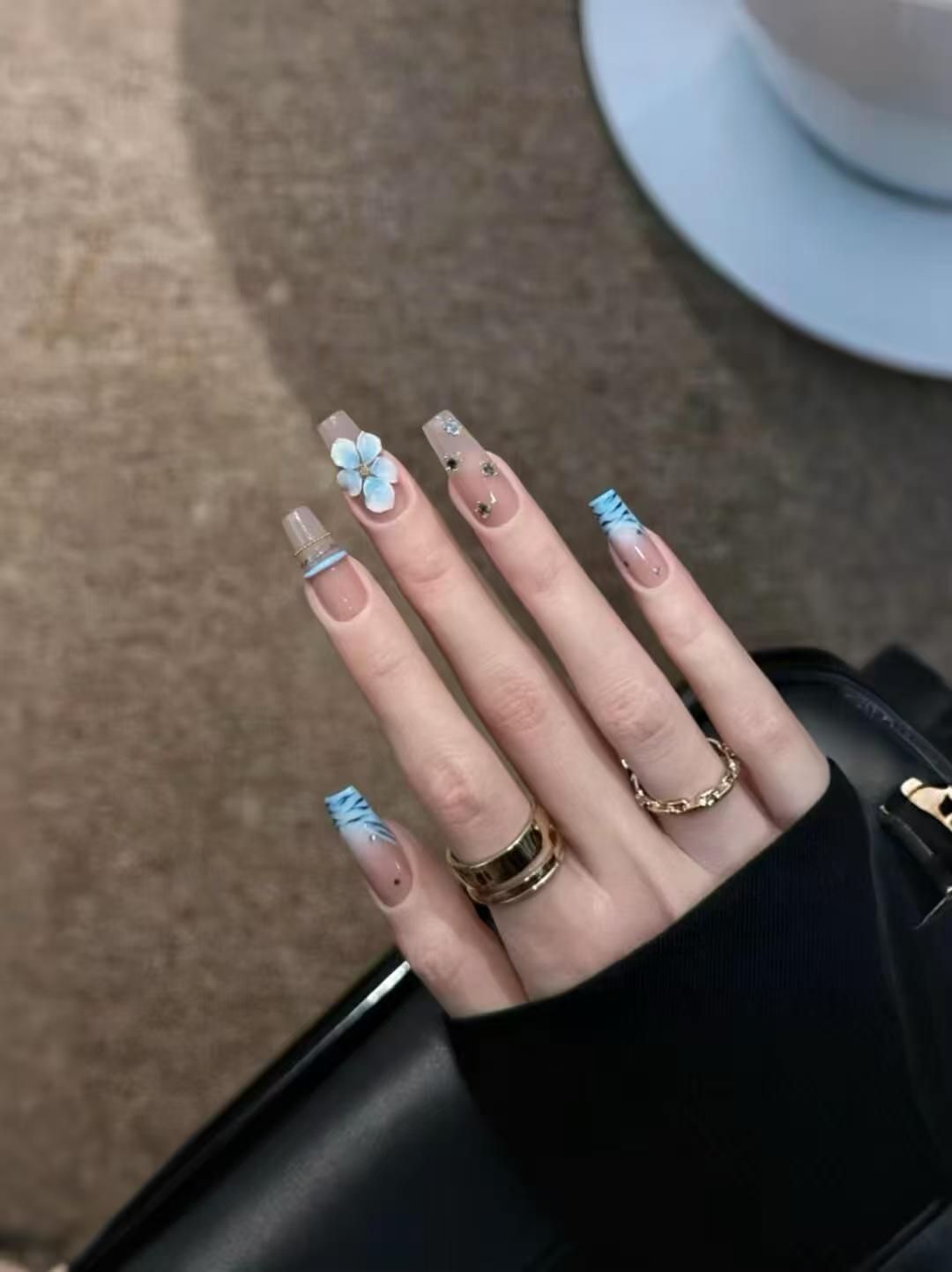 10 قطع أظافر صناعية يدوية الصن - مراجعة Nail Art Zebra Design وسعره