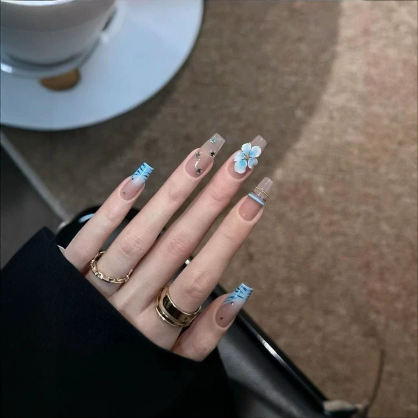 10 قطع أظافر صناعية يدوية الصن - مراجعة Nail Art Zebra Design وسعره