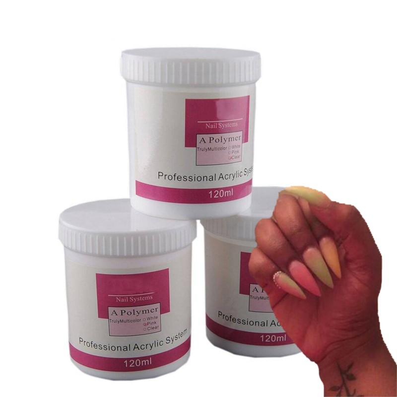 1 وعاء 120 مللي مسمار الاكريلي - مراجعة Acrylic Powder Clear وسعره