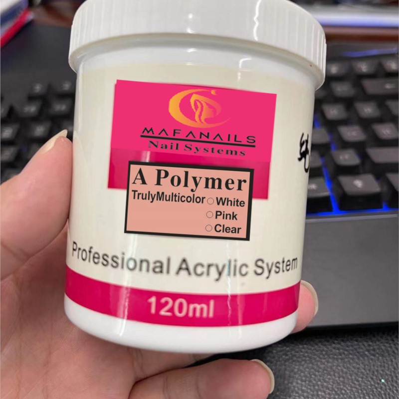 1 وعاء 120 مللي مسمار الاكريلي - مراجعة Acrylic Powder Clear وسعره