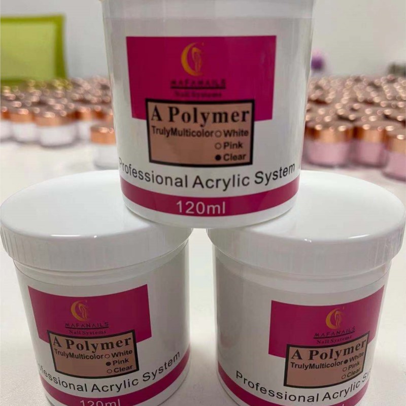1 وعاء 120 مللي مسمار الاكريلي - مراجعة Acrylic Powder Clear وسعره