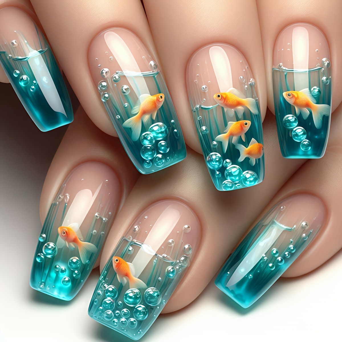 أظافر صناعية متوسطة الطول مربع - مراجعة Nail Art Yellow وسعره