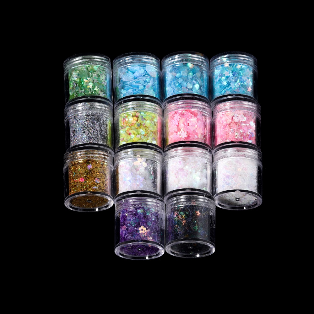10 ml/Box بريق الايبوكسي الرات - مراجعة Nail Art Glossy وسعره