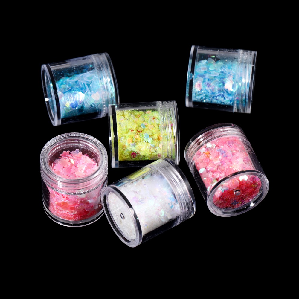 10 ml/Box بريق الايبوكسي الرات - مراجعة Nail Art Glossy وسعره