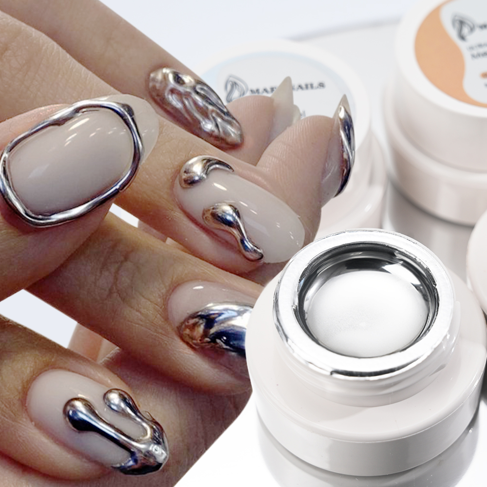 طلاء أظافر جل معدني فضي وذهبي  - مراجعة Nail Art Glossy وسعره