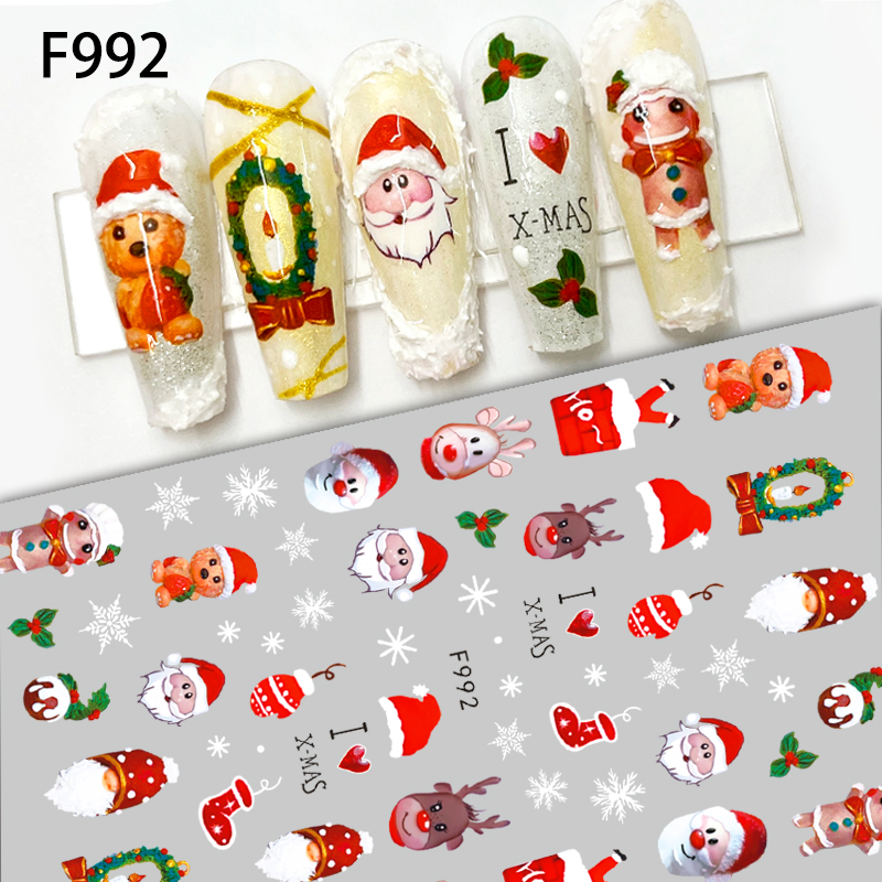 ملصقات ثلاثية الأبعاد لفن الأظ - مراجعة Nail Art Xmas 2025 وسعره