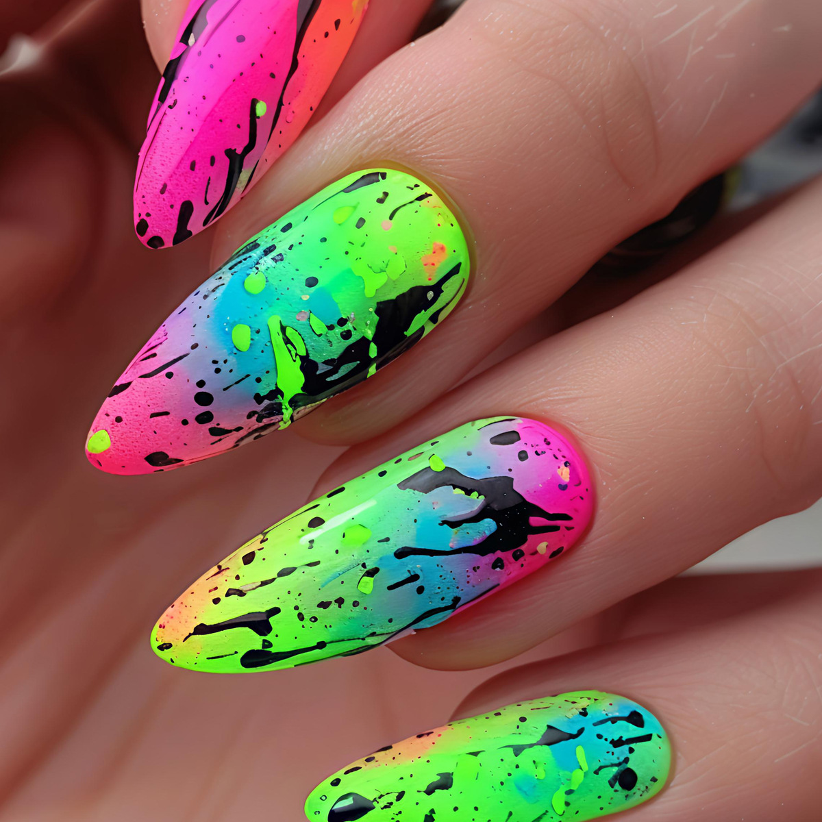 24 قطعة/مجموعة أظافر صناعية قص - مراجعة Nail Art Yellow وسعره
