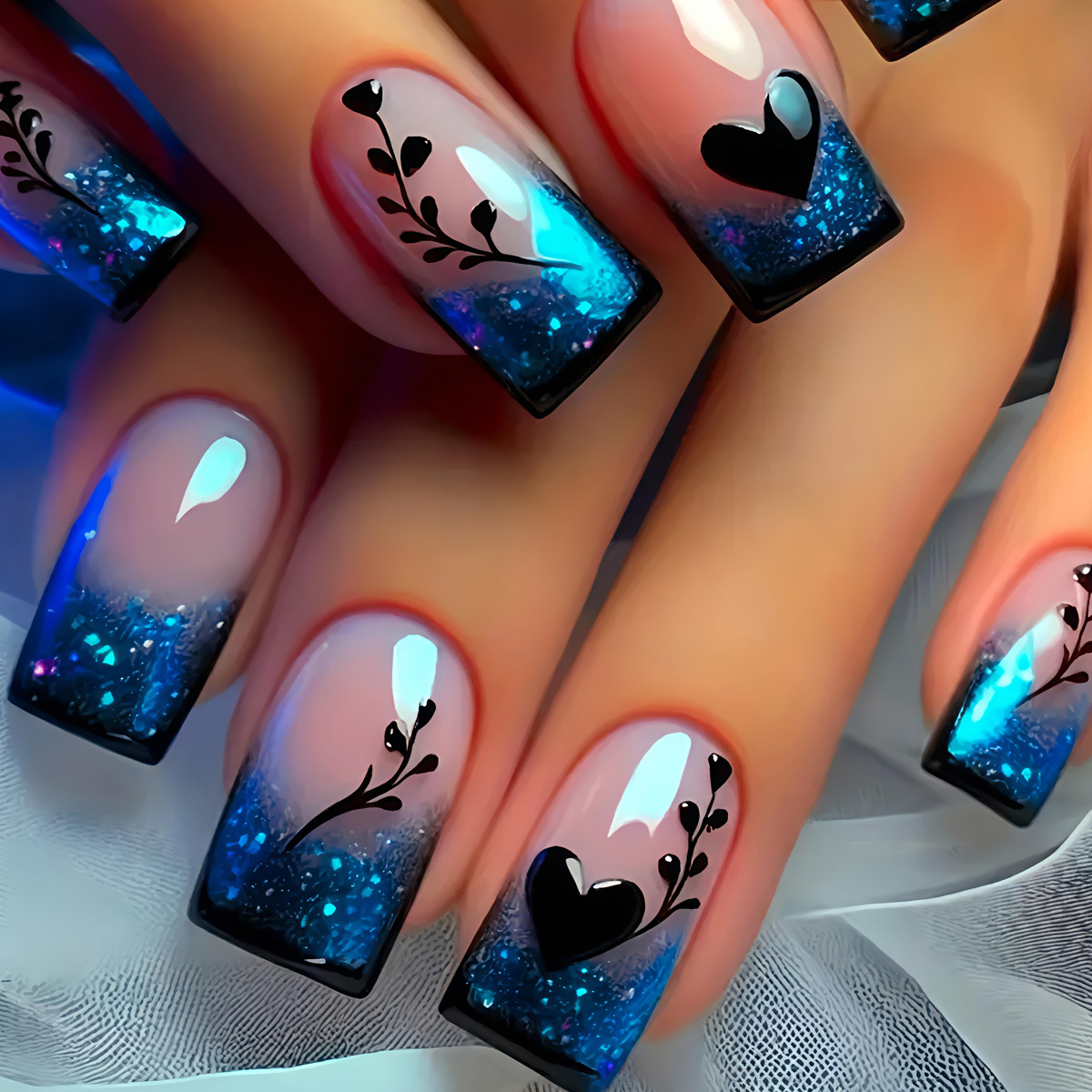 24 قطعة/مجموعة أظافر صناعية قص - مراجعة Nail Art Yellow وسعره