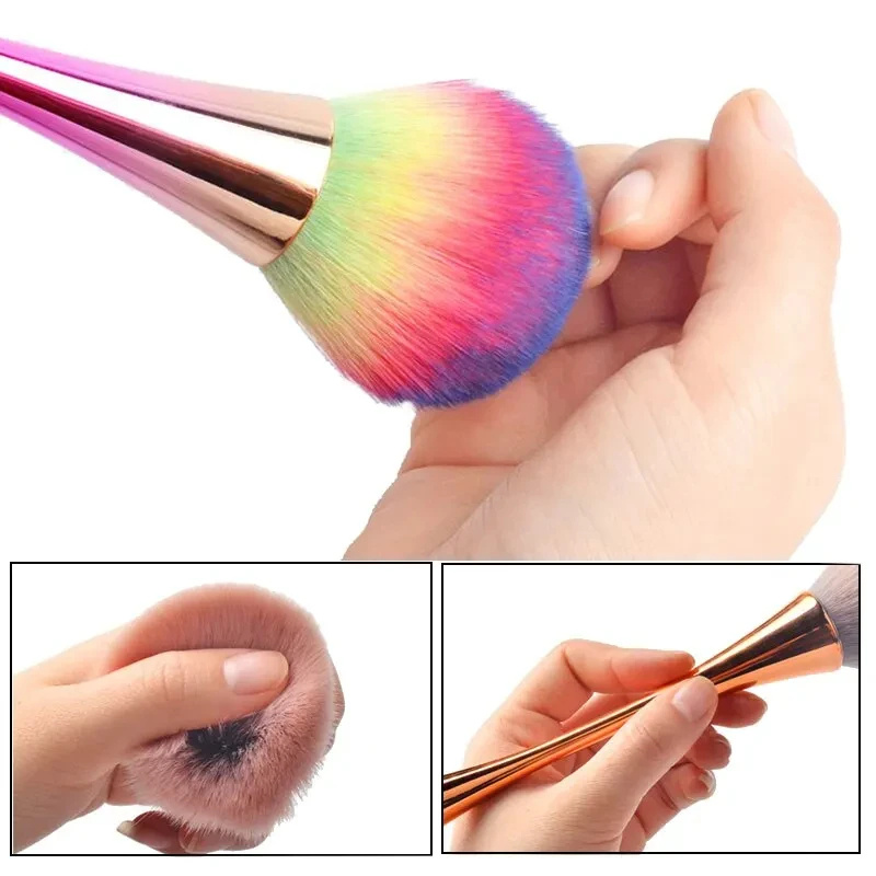 المهنية مسمار الفن فرش مسحوق ا - مراجعة Nail Art Gold وسعره