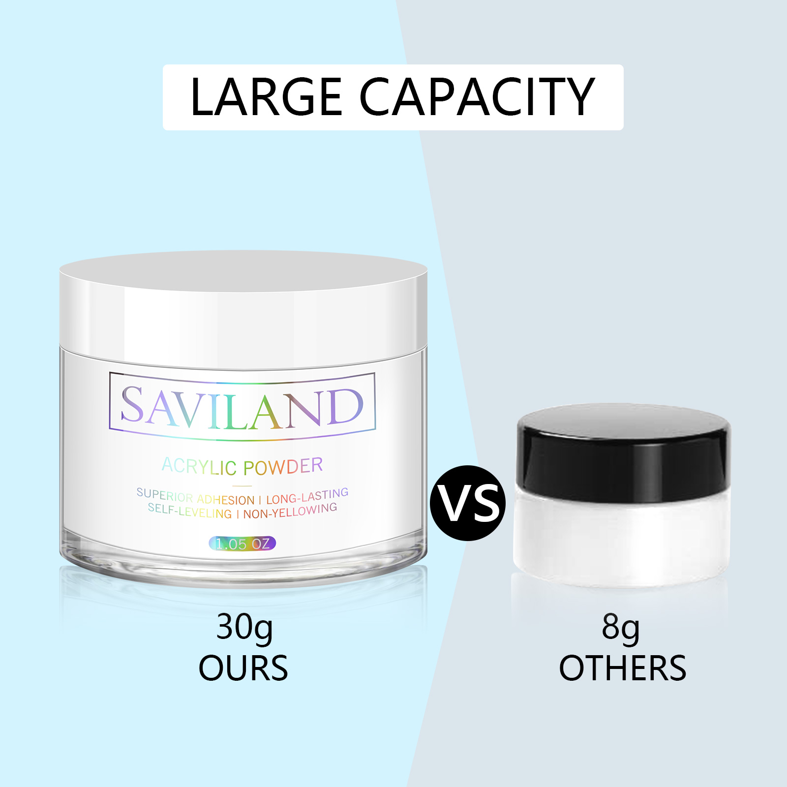 بودرة أكريليك شفافة من سافيلان - مراجعة Acrylic Powder Clear وسعره