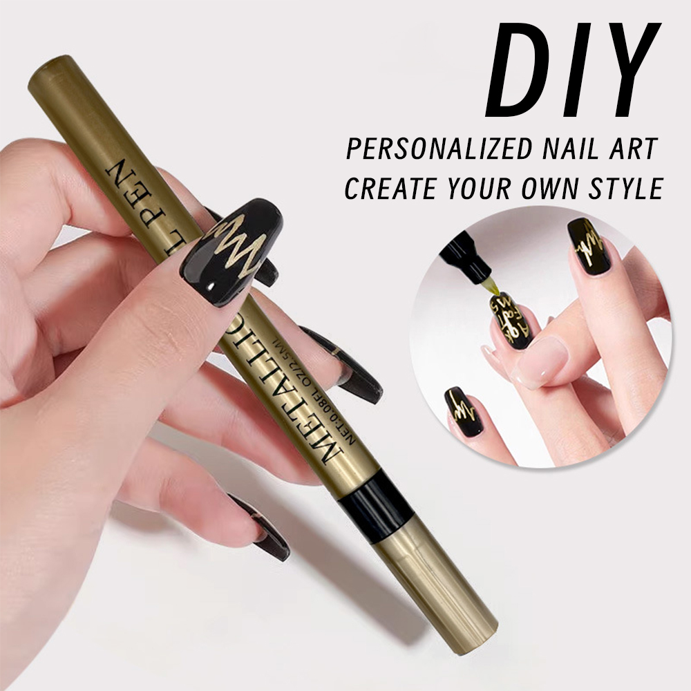 1 قطعة مسمار معدني الفن الكتاب - مراجعة Nail Art Gold وسعره