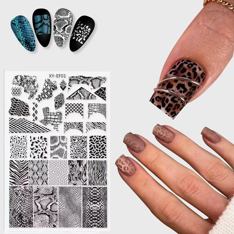جديد الحيوان صورة ثعبان ليوبار - مراجعة Nail Art Zebra Design وسعره