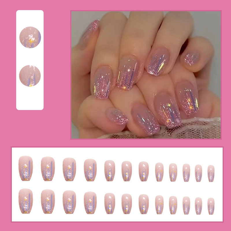 أظافر صناعية قصيرة للنساء والف - مراجعة Nail Art Glossy وسعره