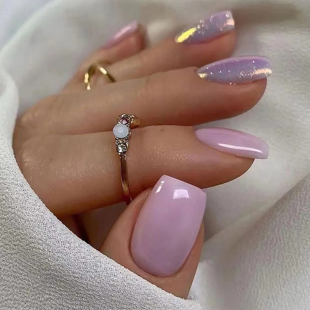 أظافر صناعية قصيرة للنساء والف - مراجعة Nail Art Glossy وسعره