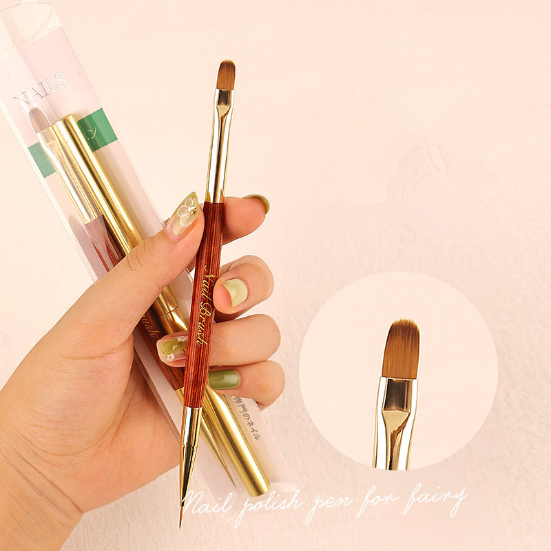 فرشاة أظافر مزدوجة الرأس للرسم - مراجعة Nail Art Gold وسعره