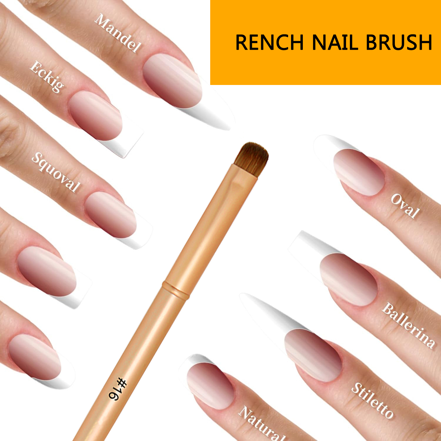 فرشاة أظافر كولينسكي الفرنسية، - مراجعة Nail Art Gold وسعره
